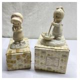 1980s Precious Moments figurines-Jonathan & David