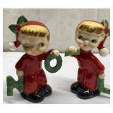1956 Napco salt & pepper NOEL (E is broken)