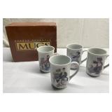 Norman Rockwell mugs in box