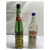 Vintage empty bottles