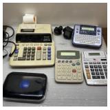 Adding machine, calculators, more