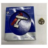 Pewter power tool ornament & 2008 Shriners pin