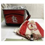 St Louis Cardinals cooler & umbrella