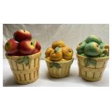 3 piece Cracker Barrel Farmers Market Canister set