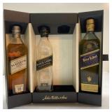 Johnnie Walker bottle set-some with contents-no
