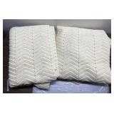 Matching vintage crocheted throws