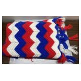 Vintage crocheted throw
