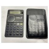 Vintage Canon Card Quartz calculator & sleeve