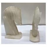Stone bookends