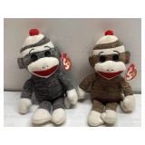 Ty Beanie Baby sock monkeys