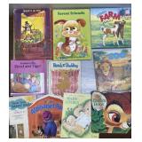 Vintage kids books incl Barney, Disney more