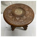 Vintage inlaid table India 13.5" tall