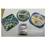 Disney & more kids plates & kids meal toy