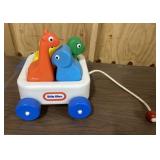 CUTE Little Tikes toy wagon with animals