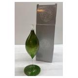 Art glass oil lamp