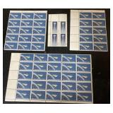 Sheets of 4 cent US stamps-Project Mercury & Space
