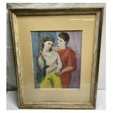Vintage framed Picasso Nat. Gallery of Art print