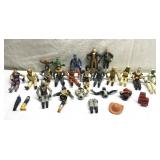 Vintage action figures, parts, pieces, accessories