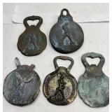 Antique copper pieces