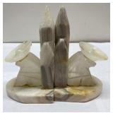 Stone bookends