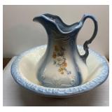 Vintage pitcher & bowl set Bonston USA