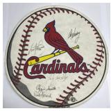 AUTOGRAPHED St Louis Cardinals piece-Ozzie & more