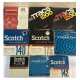 Vintage reel to reel recordable tapes