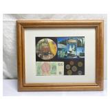 Framed Russian currency more 13.5" x 16.5