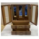 Vintage wood jewelry box