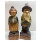 17" tall garden figures