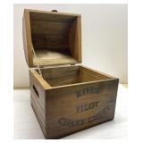 Vintage wood River Pilot Chart Chest