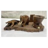 Vintage wood carving
