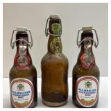 Vintage Kulmbacher Brau bottles