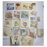 Antique greeting cards-used