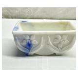 Vintage Akro Agate planter 5" across