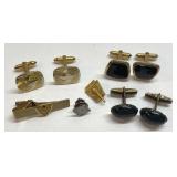 Vintage tie clips & cufflinks incl RCA