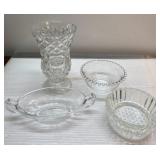 Antique lead crystal, candlewick & more pieces