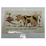 Vintage novelty postcard