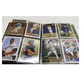 Book of vintage baseball trading cards incl Rookie