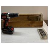 Wood tool box, drill more