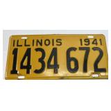 1941 Illinois license plate