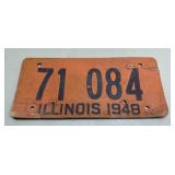 1948 Illinois license plate