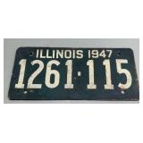 1947 Illinois license plate