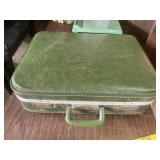 Vintage green suitcase