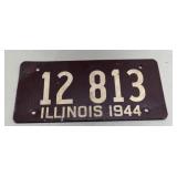 RARE CARDBOARD 1945 Illinois license plate