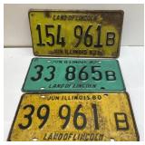 1980s Illinois license plates