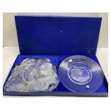 Vintage Val St Lambert Crystal plates