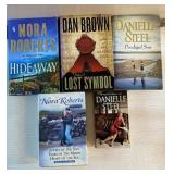 Books-Danielle Steel, Nora Robers, Dan Brown