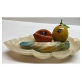 Vintage stone fruit & tray Mexico