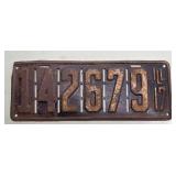 1917 Illinois license plate